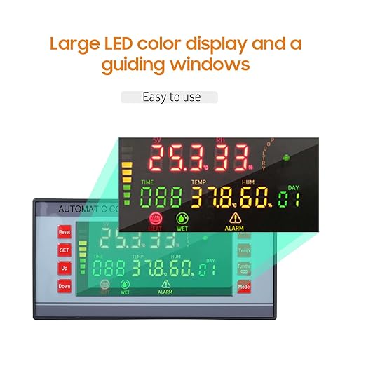 Automatic Egg Incubator 160V-220V 50Hz, Digital LED Display with Humidity Control & Auto Egg Turner for Chicken Duck Quail Eggs, Hatching Machine for Poultry Breeding