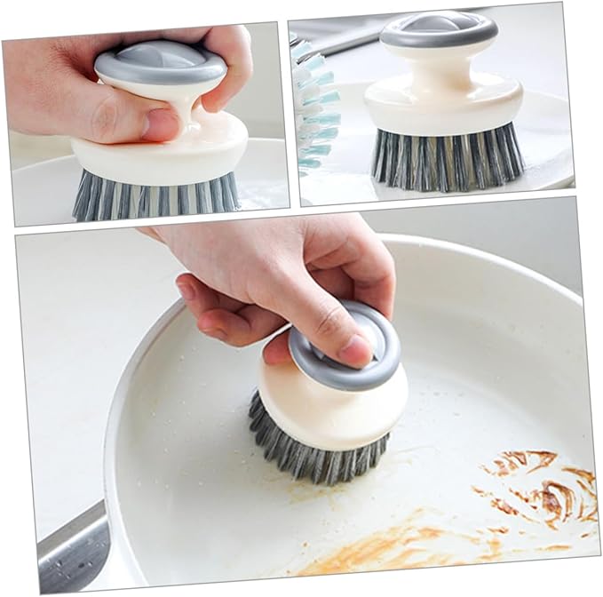 2pcs Dish Brush Handle for Kitchen Scrubbing Non-oil Cleaning Brush for Pots Pans Sinks and Dishes Versatile Kitchen Scrubber for Efficient Cleaning