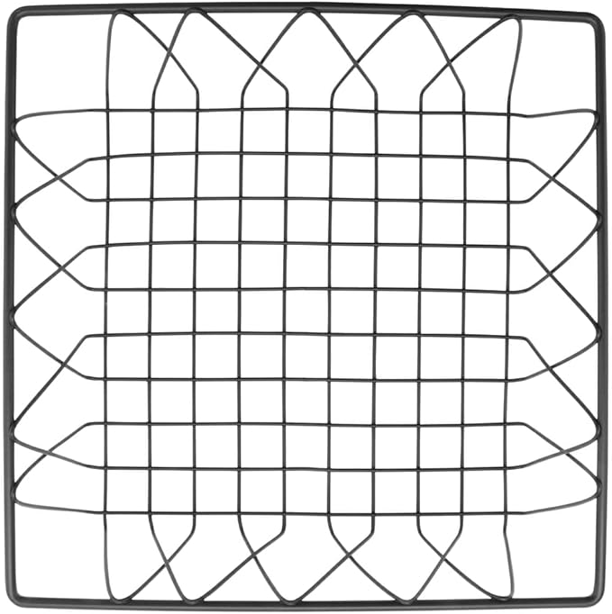 G.E.T. IR-912 12" Square Wire Basket, 4" Deep, Iron Powder Coated