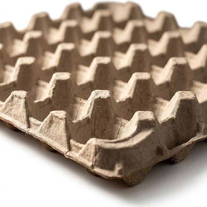 150-Pack Cardboard Egg Trays, Holds 30 Eggs - Made in USA Eco-Friendly Paper Pulp Egg Cartons for Storage, Organization and Farm Fresh Eggs (150)