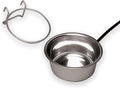 API® Heated Dog Bowl | No-Freeze Outdoor Stainless Steel Metal Thermal Heated Pet Bowl for Cats, Dogs, and Farm Animals | Made in USA (Stainless Steel, 1 Quart)