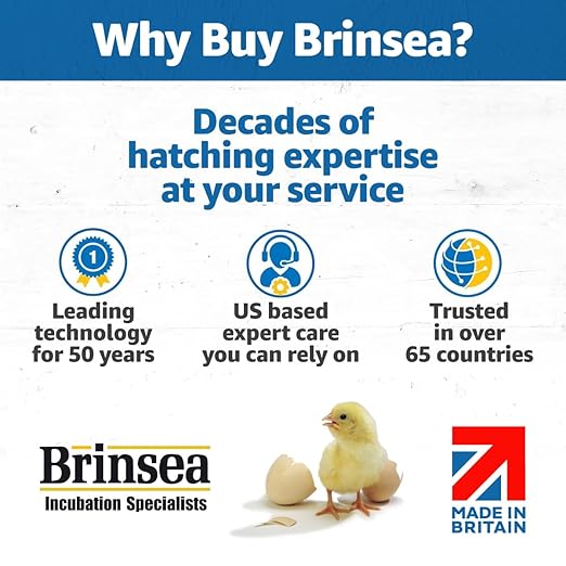Brinsea Ovation 56 EX 56-Egg Incubator with Automatic Humidity Control - Incubators for Hatching Eggs with Digital Alarms - Programmable Turning for Chicken and Duck
