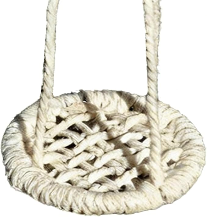 Jumping Spider Decor - 2 Pieces Natural Cotton Rope Handmade Pets Supplies, Jumping Spider Accessories for Walking Camping Travel Daily Airplane Outing Shopping, Urban Courtyard Farm, Interactive Pet
