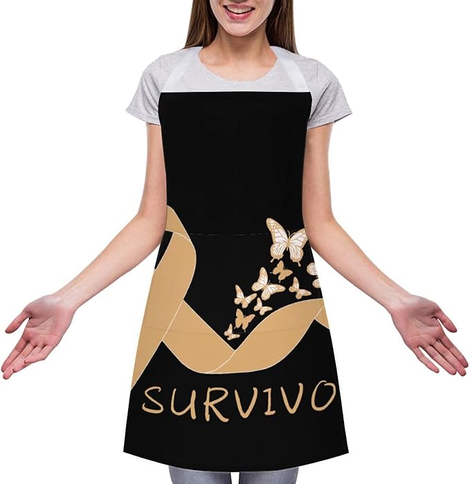 Bahamas Map Flag Apron,Waterproof Unisex Adult Aprons with Pockets Kitchen Baking Aprons
