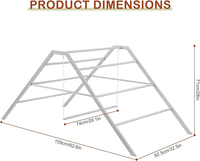 BTY Chicken Perch Metal Chicken Roosting Bar with Swing Chicken Roosting Ladder for Coop, Backyard Poultry, Farm, Fit for 10-12 Chickens, Grey