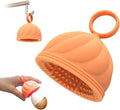 Egg Washer for Fresh Eggs - Upgraded 2.0 Silicone Egg Scrubber | Farm Fresh Egg & Vegetable Scrubber (Orange 1Pcs)