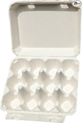 Vintage Egg Cartons for 12 Large Eggs – Classic 3x4 Layout – Durable Recycled Cardboard – Farmhouse Style – Eco-Friendly Packaging - White 25 Pack