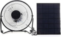 4Inch Solar Panel Fan Kit, USB 5W Solar Powered Pet House Cooling, Chicken Coop Ventilation, Small Space Cooling, Window Exhaust Fan For Shed, Chicken Coop, Greenhouse