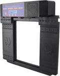 Automatic Chicken Coop Door, Double Doors IP45 Solar Automatic Chicken Coop Door, Intelligent Multiple Modes Infrared Prevent Pinch for Chicken for Poultry (Black)