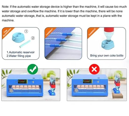 Eggs Incubator for Hatching Eggs, Automatic Egg Turning and Humidity Control, Automatic Water Adding, Egg Candler, Poultry Egg Incubators for Chicken Duck Goose Pigeon Quail (Blue, 256 Eggs)