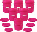 ePackageSupply 5 Gallon Bucket with Airtight Lid | Made in USA | Food Grade | Heavy-Duty Premium HPDE Plastic | Durable 90 Mil All Purpose Pail | Easy Stack and Store | BPA Free | 6 Count