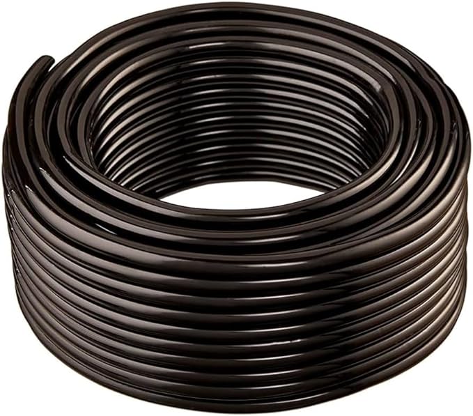 5ft of 1/4" Black UV Resistant Tubing Hose for Chicken Quail Rabbit Automatic Waterer Drinker Cups & Nipples