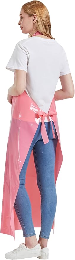 Nanxson TPU Waterproof Apron Lightweight Work Apron with Adjustable Buckle for Pet Bathing,Dishwashing,Butchers,Housework