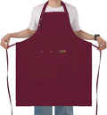 Yuubin Extra Large Aprons for Men Adjustable Button Apron with Pockets Chef Cooking Kitchen Aprons Women,Water&Oil Resistant