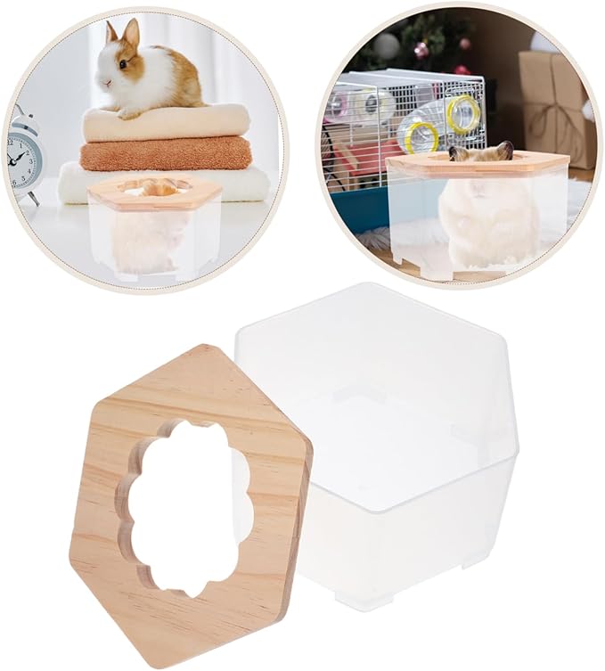 Adorable Hamster Bathroom Toilet Multi Functional Sand Bath Container for Animals Easy to Clean Versatile Usage Transparent Design for Hamsters and Gerbils