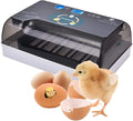 Automatic Egg Incubator, 12Eggs Electronic Poultry Hatcher with Digital LED Display Temperature Control Auto Egg Turning Turner (12 Eggs)
