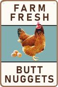 Dillweed Chicken Coop Sign, Funny Chicken Coop Metal Signs, Outdoor Chicken Decor, Personalized Tin Sign, Chicken Gifts, Chicken House Decor 8 x12 Inches