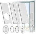 HOXHA Window Duct Kit Dryer Window Vent Kit for 4” Ducting Dryer Vent Hose, Sliding Window Vent Kit Fit with Dryer, Inline Duct Fans, Grow Tents