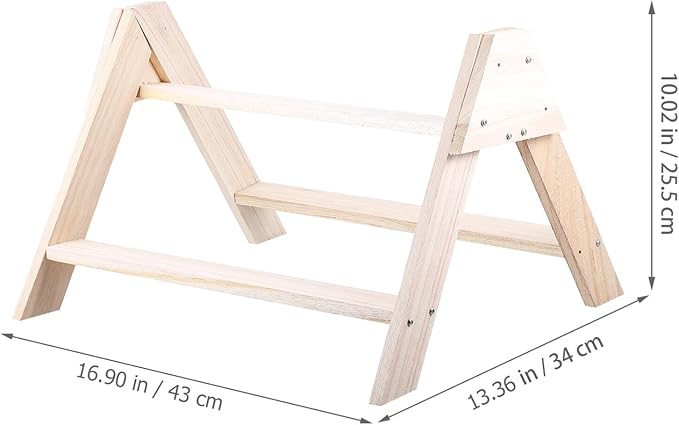 Chicken Wooden Jungle, 1 Pc Birds Gym, Chick Perch Wood Stand Chicken Cage Wood Roosting Bar Toys for Coop and Brooder for s Hens Chicks |43X34X25.5CM