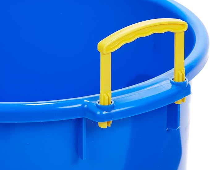 Little Giant® Plastic Muck Tub | Durable & Versatile Utility Bucket with Handles | Muck Bucket | Durable Handles | 40 Quart | Blue