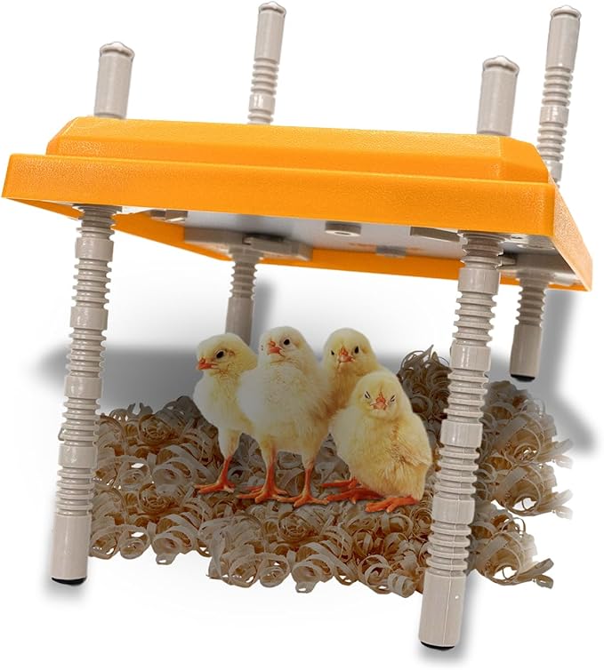 Brooder Heater for Chicks - Chick Brooder Plate with Adjustable Temperature Height Adjustable Chick Warmer for 12 Chicks Heater