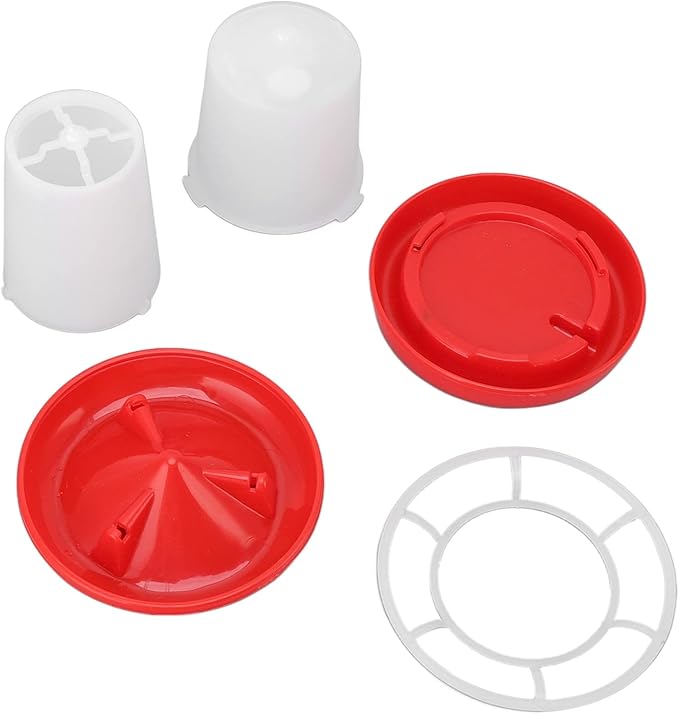 Poultry Feeder and Waterer Kit, Rotary Sleeve Design, Automatic Feeding and Watering Combo for Chicks
