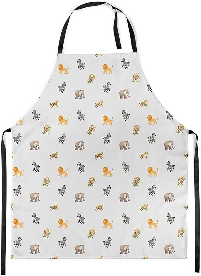 jejeloiu Cartoon Cats Apron for Women Men 26"x31"