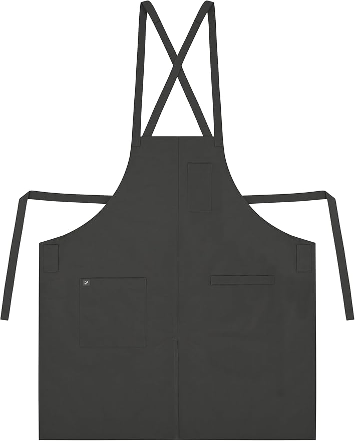 Chef Bib Aprons for Women and Men (Standard Dry Guard AA2095 & AA2095X) - Neck Strap Apron with Pockets 33"