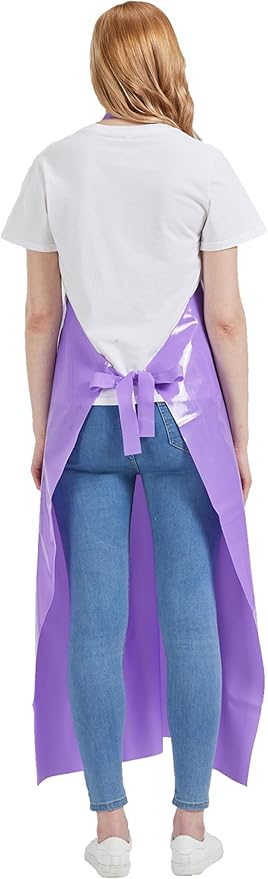 Nanxson TPU Waterproof Apron Lightweight Work Apron with Adjustable Buckle for Pet Bathing,Dishwashing,Butchers,Housework