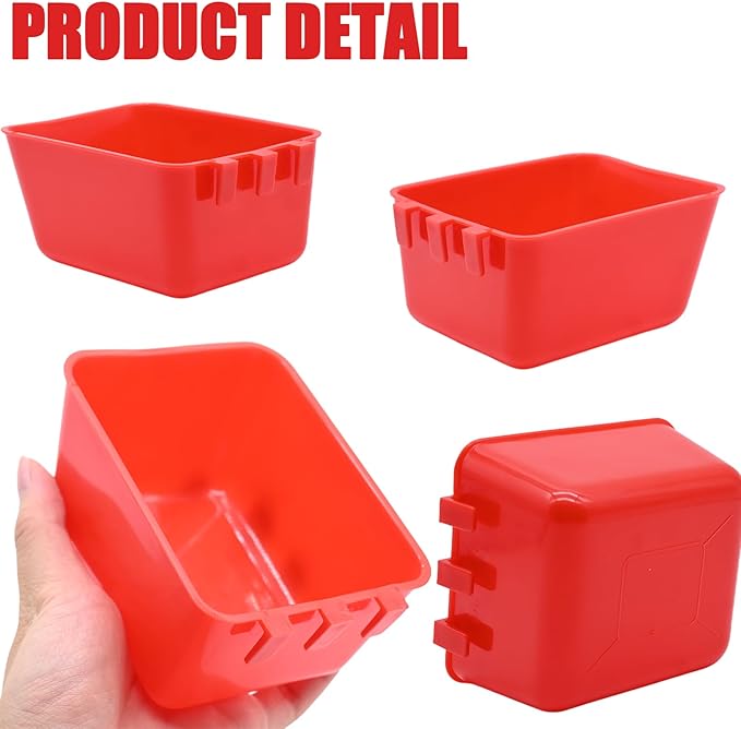 10 Pcs 16 Oz Cage Cups Chicken Feeder Waterer Chicken Water Cups Rabbit Feeder