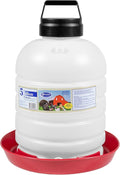 FARM-TUFF Hanging Chicken Waterer, 5 Gallon Capacity - Plastic Poultry Fountain with Top Fill Design - Automatic Water Dispenser for Chickens, Ducks, Turkeys & Game Birds