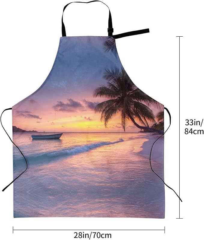 Kitchen Aprons for Men Women Waterproof Apron with 2 Pockets Whale Tail Apron Adjustable Bib Aprons