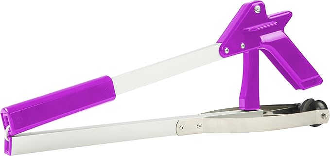 Grabber Tool 32" Suction Cup Grip Heavy Duty Aluminum Claw, Lightweight Foldable Reacher Grabber Pickup Tool, Gripper Grabbers for Elderly Grab it Reaching Tool Trash Picker Grabber, Pink, by Luxet