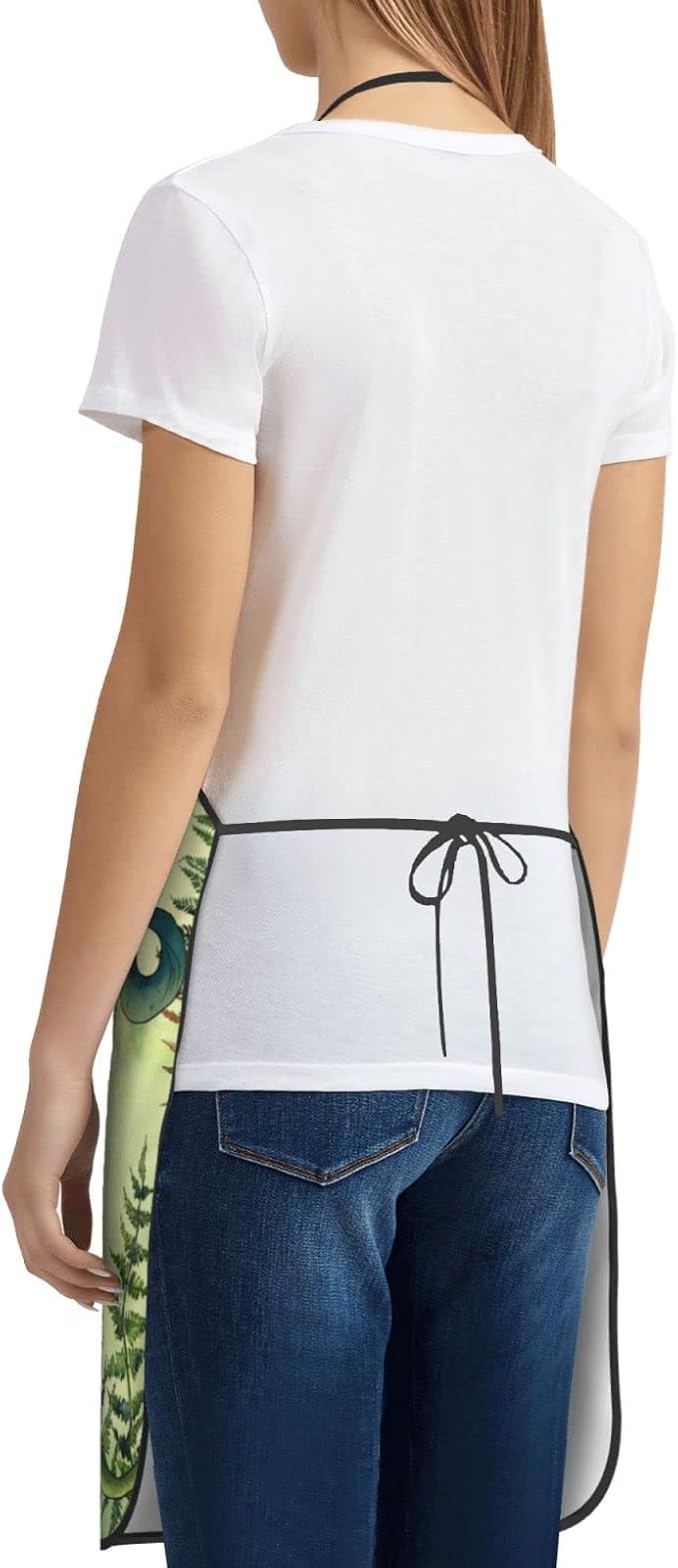 Apron Adjustable Waterproof Apron for Men Women Kitchen Cooking Baking Gardening Working Bib Apron