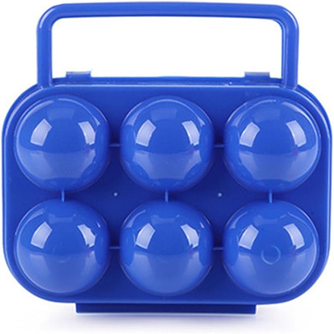 FantasyDay 6 Grids Egg Holders, Sturdy Shockproof Durable Egg Cartons Egg Containers With Lid for Refrigerator - Large Capacity Egg Organizer Box for Home Kitchen Outdoor Picnic Hiking Storage