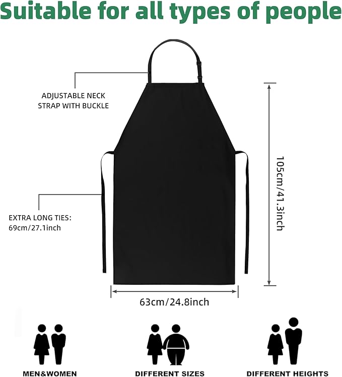 Heavy Duty Waterproof Apron - for Unisex Adult, Ultra Lightweight, Chemical Resistant Industrial Work Apron