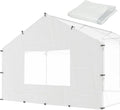 Quictent 8.9x6.5 FT Chicken Coop Cover Heavy Duty Winter Wrap with Window, Waterproof Chicken Run Tarp, Full Enclosure Insulation, 12 Ball Bungees (Back Panel)