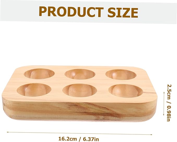 Wooden Egg Holder Rustic Kitchen Countertop Egg Tray for Use Durable Material for Daily Egg Storage Decoration Housewarming present