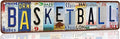 Basketball Sign Vintage Basketball Street Signs Basketball Decor Road Metal Tin Sign Basketball Gifts For Boys Bedroom Basketball Poster Room Wall Decorations 4x16 Inch