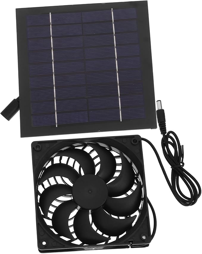 BESPORTBLE 5w Pet House Chicken Dog House Ventilation Heat Dissipation Solar Panel Fan