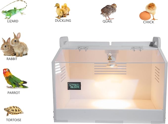 Intelligent Brooder Box Chicken brooder Quail cage for Newborns Chicks Ducks Birds Small Animals Manual Egg Incubators Poultry Heater