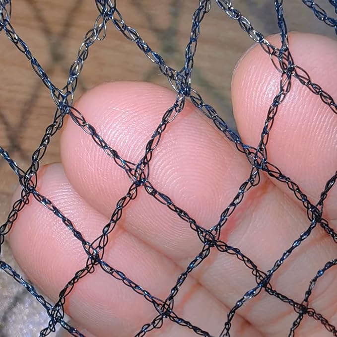 Meanchen Bird Netting 7.5x100 Ft, 1/2 in Mesh Heavy Duty Garden Netting for Plants, Fruit Trees, Vegetables, Extra Strong Woven Mesh Netting Against Birds, Deer, Poultry for Chicken Coop