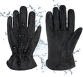 Men's Water Resistant Cowhide Leather Work Gloves for Construction,Gardening Gloves,Waterproof Mechanic Gloves