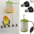 MANON ROSA Bird Cage Heater for Parakeets Chickens Parrots - Thermostatic Socket, Non-Light Emitting Lamp with 2 Ceramic Bulbs (E27 110V) - Small Pet Winter Warming Equipment(50W&100W)