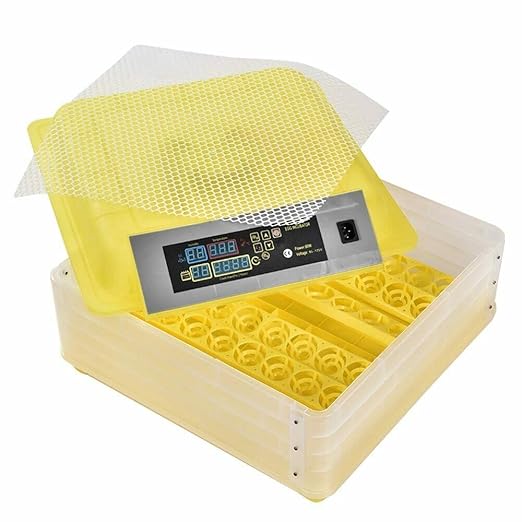 CROSSDESIGN Automatic Digital Egg Incubator Poultry Hatcher Machine Breeder w/Temperature Control & Auto Turning for Hatching Chicken Duck Goose Quail Birds 96 Eggs