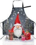 Shark Jumping Home Aprons 2 Pockets 33"×28" for Men Women, Ocean Sea Waterproof Kitchen Cooking Bib