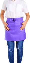 Ymiko Apron, Half Length Aprons With Pockets for Kitchen or Serving