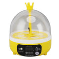 Mini Egg Incubator, Automatic Temperature Humidity Control, 4 Eggs Capacity, Transparent Lid, Multifunctional Hatching for Chicken, Quail, Duck Eggs, with Egg Turner, Humidity (Manual Turning)