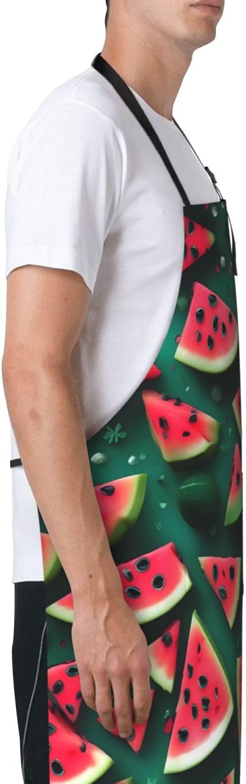 Multidimensional Space Heavy Duty Waterproof Apron with Pockets for AdultsResistant Grilling, Gardening, Painting