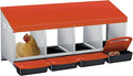 Garvee Chicken Nesting Boxes, 4 Hole Roll-Away Nesting Boxes for Chickens Coop with Perch, Hens, Ducks & Other Poultry,Egg Laying Box with Lid Cover to Protect Eggs,Easy to Assemble